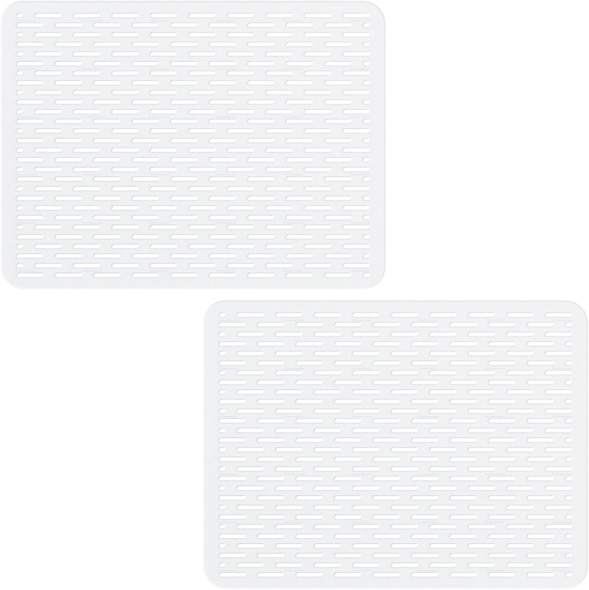 Bligli Mesh Sink Mat, 15.7 x 11.8inch Sink Prtector Mats for Kitchen Sinks, PVC Eco-Friendly Sink Protectors for Bottom of Sink, Fast Draining, Easy Cleaning, Clear