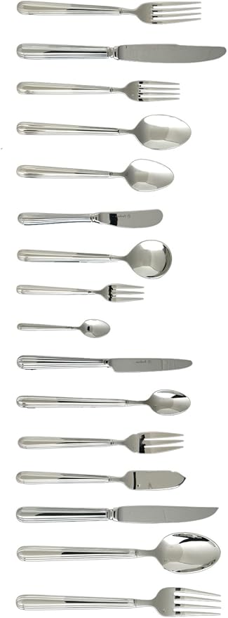 Fortessa Metropolitan 18/10 Stainless Steel Flatware Serving Fork, 9.25-Inch (Pack of 2)
