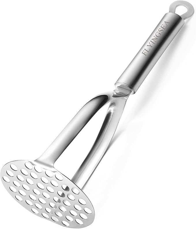FLYINGSEA Potato Masher, Professional 18-8 Stainless Steel Potato Masher. Vegetable Masher,Cooking And Kitchen Tools.