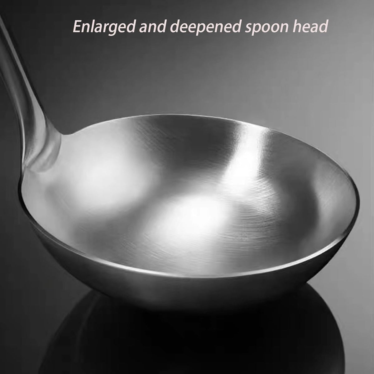 Soup Ladle, Stainless Steel Ladle, Ladles for Serving or Cooking, Durable Metal Ladle, Kitchen Lade 13.9 Inches1 Pack (Color:Silver)