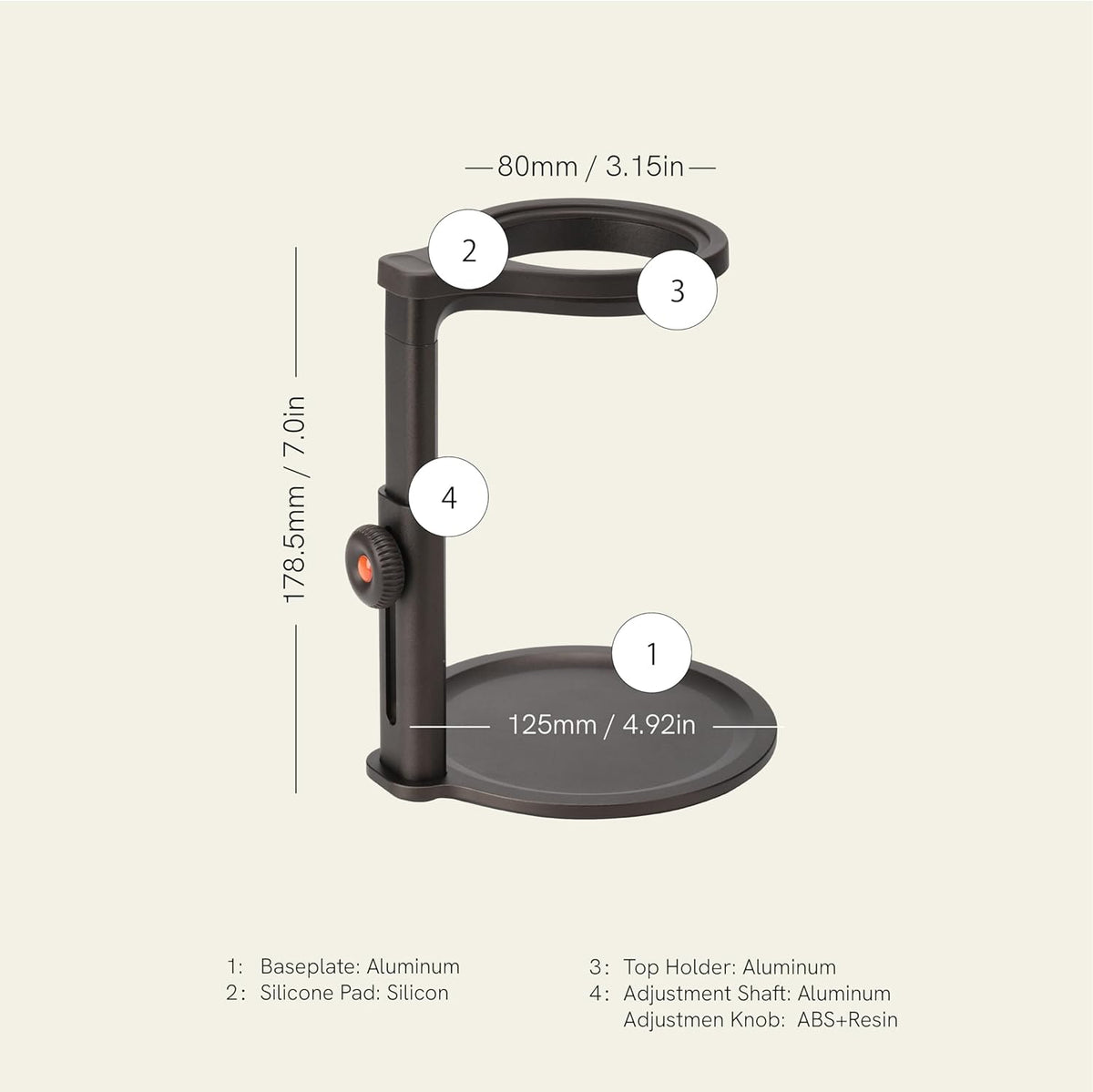 OutIn Detachable Universal Coffee Stand,Portable Espresso Machine Stand,Pour Over Coffee Stand Easy to Carry