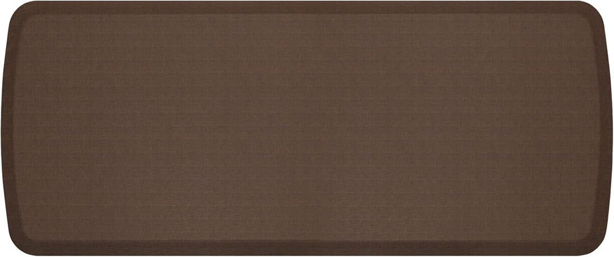 GelPro Elite Premier Gel & Foam Cushioned Anti-Fatigue Kitchen Floor Comfort Mat, Padded Stain-Resistant, Waterproof, Non-Slip Comfort Padded Desk/Office Mat, 20" x 48", Linen Truffle