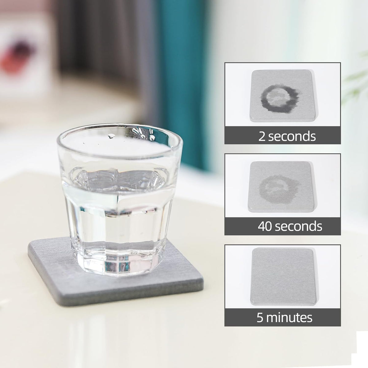 6 Pieces Water Absorbent Diatomite Coasters, Diatomaceous Earth Kitchen Soap Dish Bathroom Trays Water Absorbing Stone Tray for Sink Used for Hand Soaps Drinks Bottles