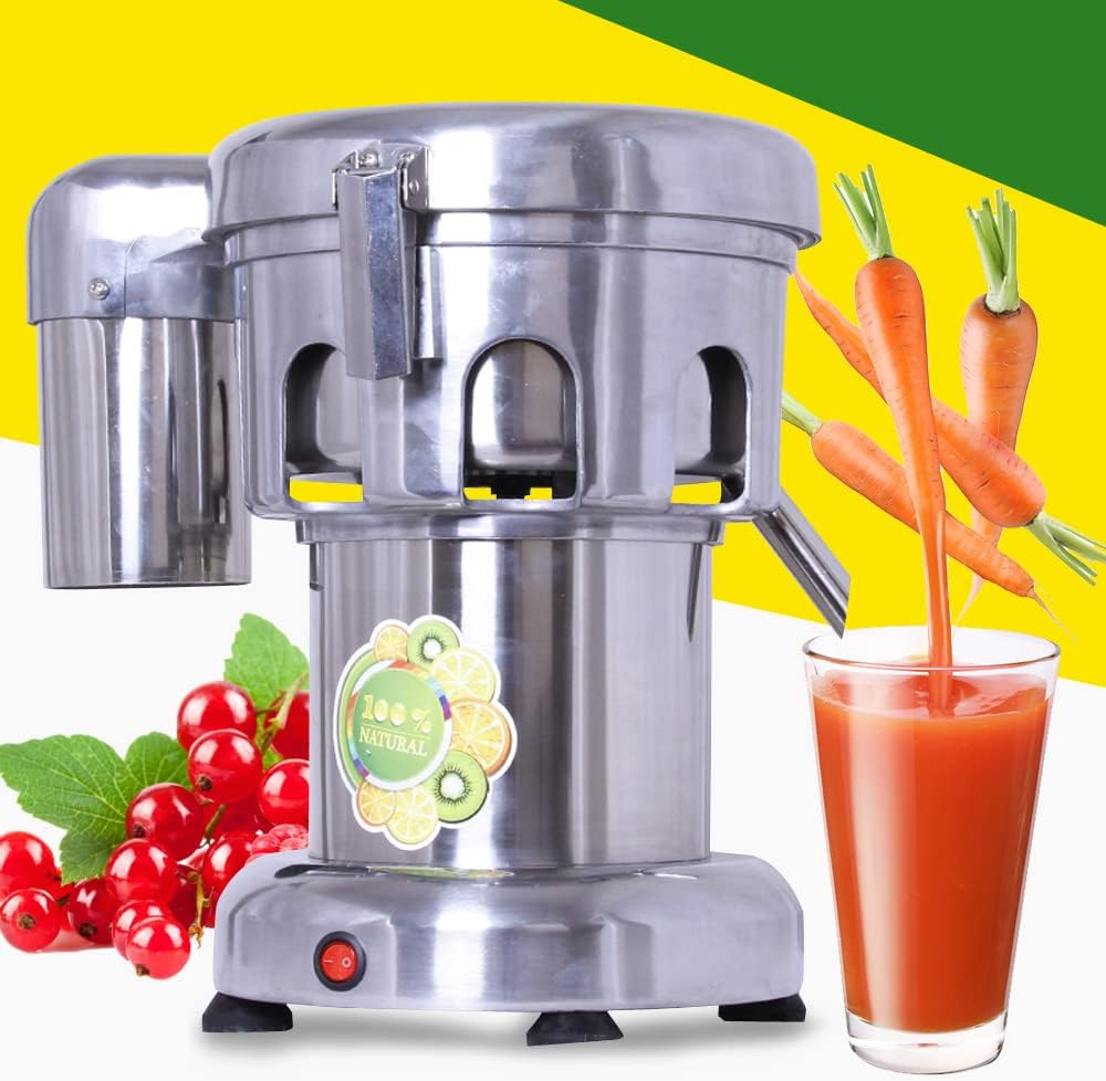 Commercial Juice Extractor Fruit and Vegetables Juice Maker Stainless Steel Heavy Duty Centrifugal Juicer for Fruits Vegetables