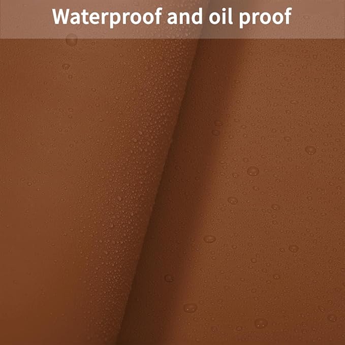 Dresser Top Cover - Can Be Used On Both Sides Waterproof and Easy to Clean Good Flatness Used for Dresser Table(Brown+Gray 10x39)