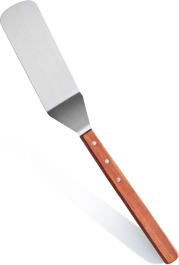 New Star Foodservice 38200 Wood Handle Flexible Grill Turner/Spatula, 21-Inch