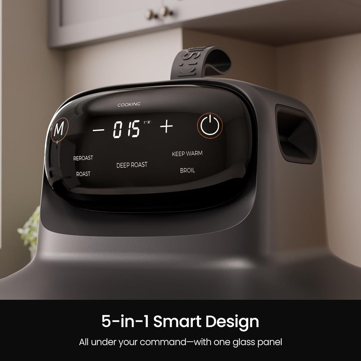Kismile 5-in-1 Portable Glass Air Fryer, 2.6QT & 4.7QT Dual Glass Containers with Lids, 85% Less Oil, Compact Smart Air Fryer Oven for Deep Roast, Crisp, Keep Warm – Freezer & Dishwasher Safe