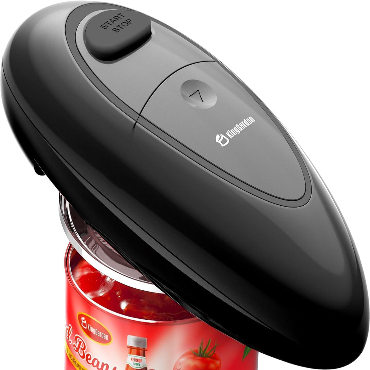 Effortless One-Touch Electric Can Opener, Safety Automatic Can Opener with Smooth Edge Fits All Cans Sizes, Battery operated Can Opener for Seniors with Weak Hands,Arthritis (black)