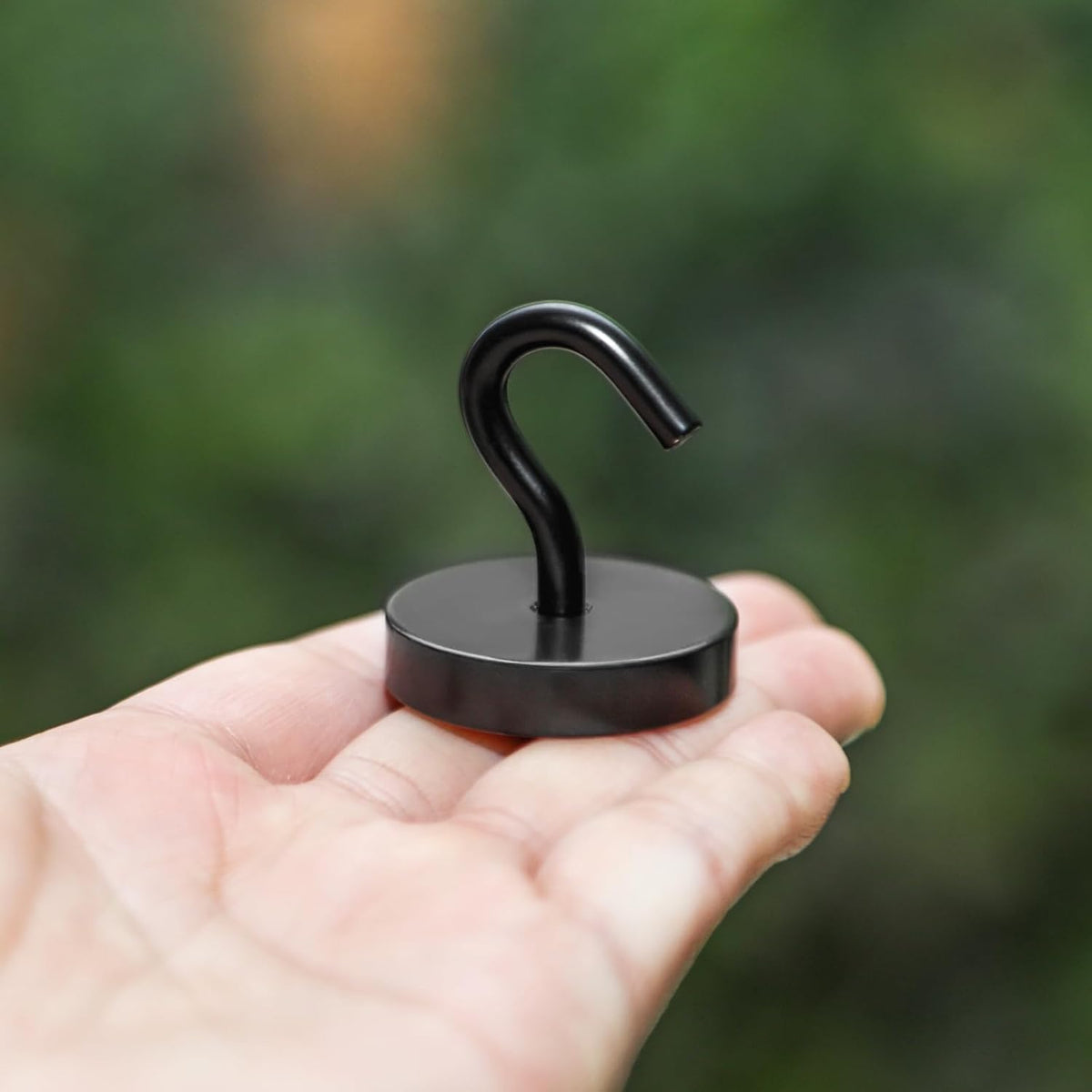 Neosmuk Magnetic Hooks, Cruise Ship Essentials, 120lb+ Heavy Duty Magnetic Hooks for Cruise Cabins, Refrigerator, Grill, Hanging, and Travel | Extra Strong Must-Haves Magnet Hook,Black, Pack of 10