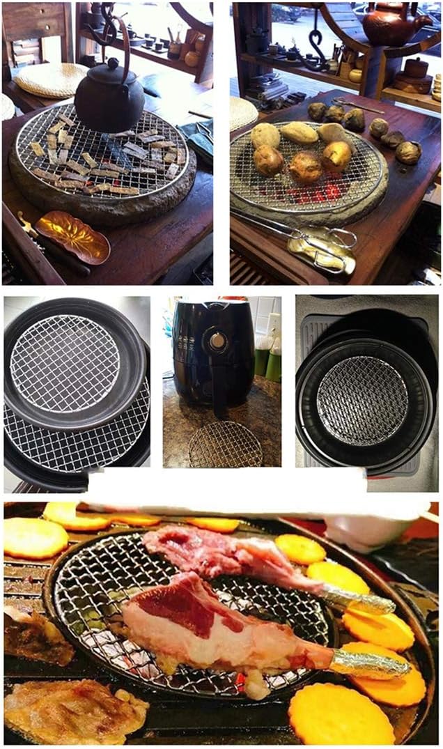 Versatile Round 304 Stainless Steel Cooling Rack Baking,Heat Resistant Rust Proof Sturdy Durable Dia 7.9"
