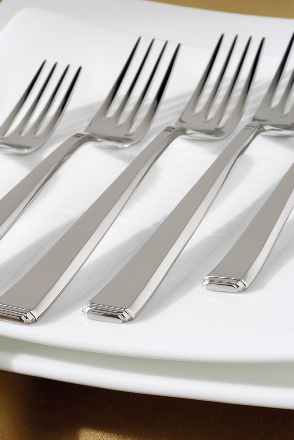 Fortessa Scalini 18/10 Stainless Steel Flatware, 5 Piece Place Setting, Service for 1