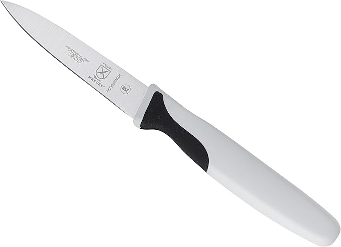 Mercer Culinary Millennia Color Handle Cutlery 3" Slim Paring Knife White