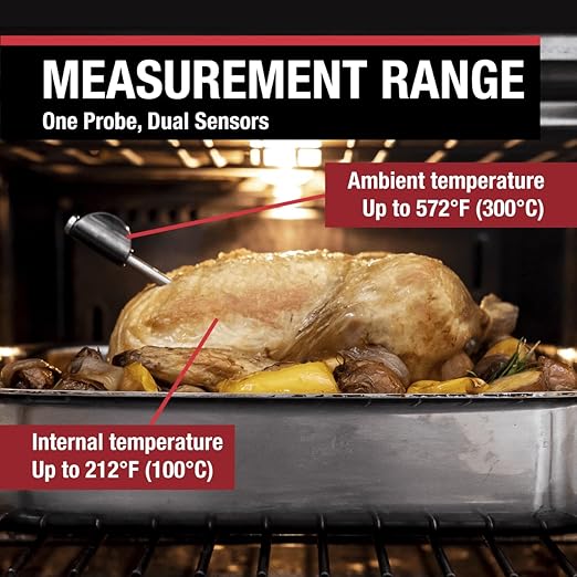 CDN Smart Probe Bluetooth Meat Thermometer | Wireless Digital Thermometer with NSF Certified Probe | Remote Temperature Monitoring via App for iOS & Android | for Oven, BBQ, Grill, Smoker | STP212