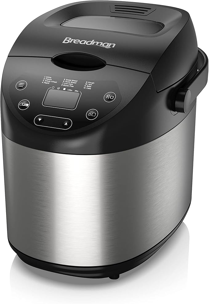 Breadman 2-Pound Bread Maker, Stainless Steel, BK1200SS