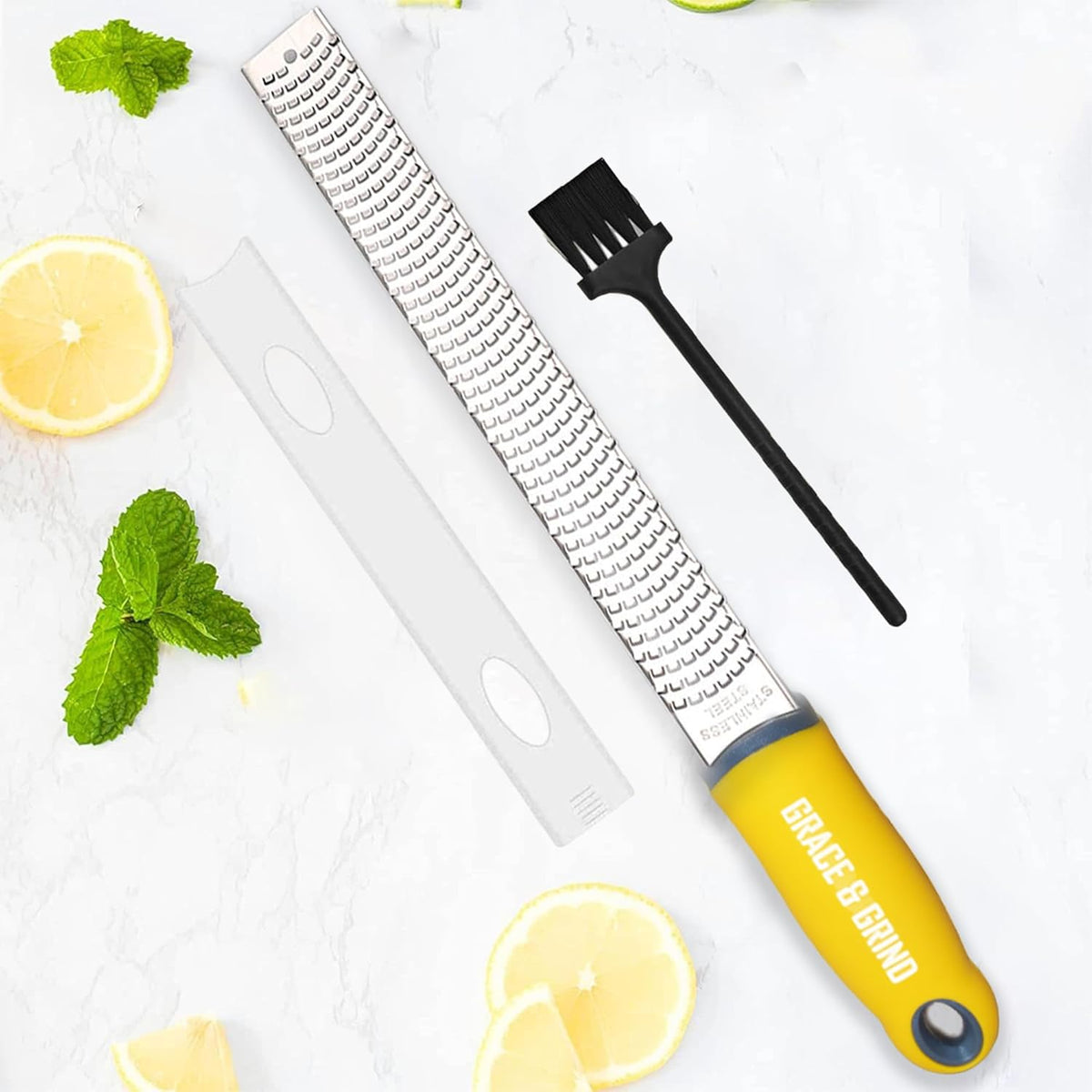 Premium Kitchen Lemon and Parmesan Cheese Zester-Versatile Spiralizer for Fruits, Vegetables, Garlic, and Citrus Finest Food Shredder and Peeler - Essential Zesting Tool for Culinary Enthusiasts