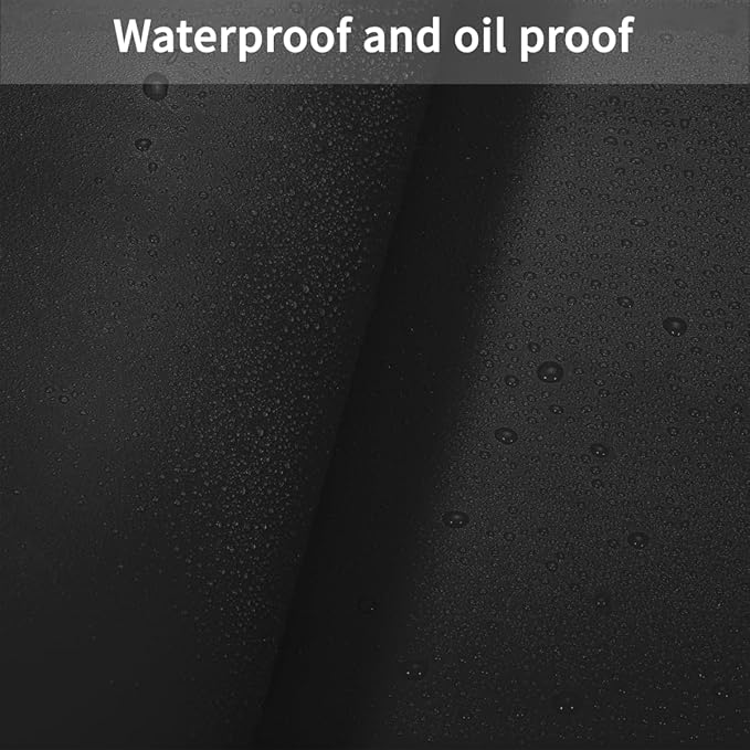 Leather Table Cover - 38x54 Inch Waterproof Easy to Clean Can Conceal Flaws Protector The Table Top from Scratches Used for Dining (Black+Black 38x54)