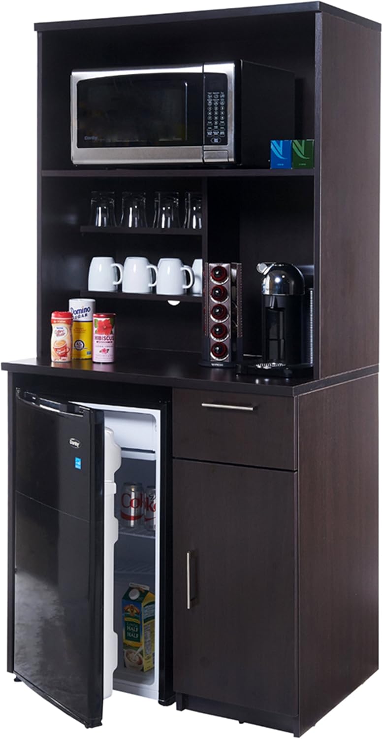 BREAKtime Coffee Break Lunch Room Furniture Buffet Color Espresso - Furniture Items ONLY. Model 3198 2 Piece Group