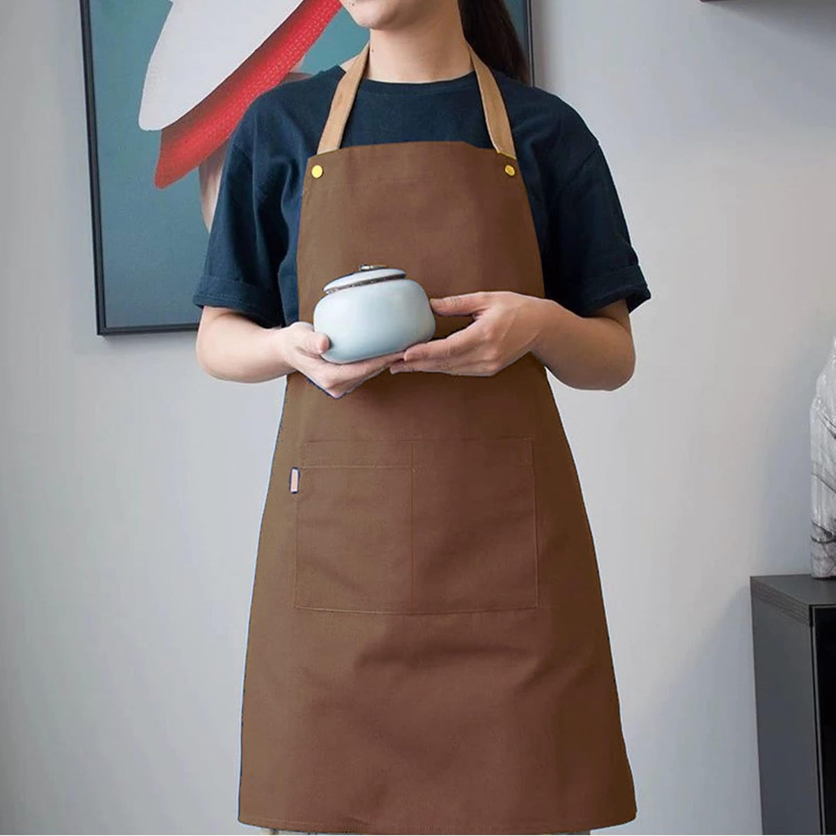Personalized Custom Aprons Custom Adjustable Kitchen Cooking Aprons Hair Stylist Cafe Work Aprons For Men And Women