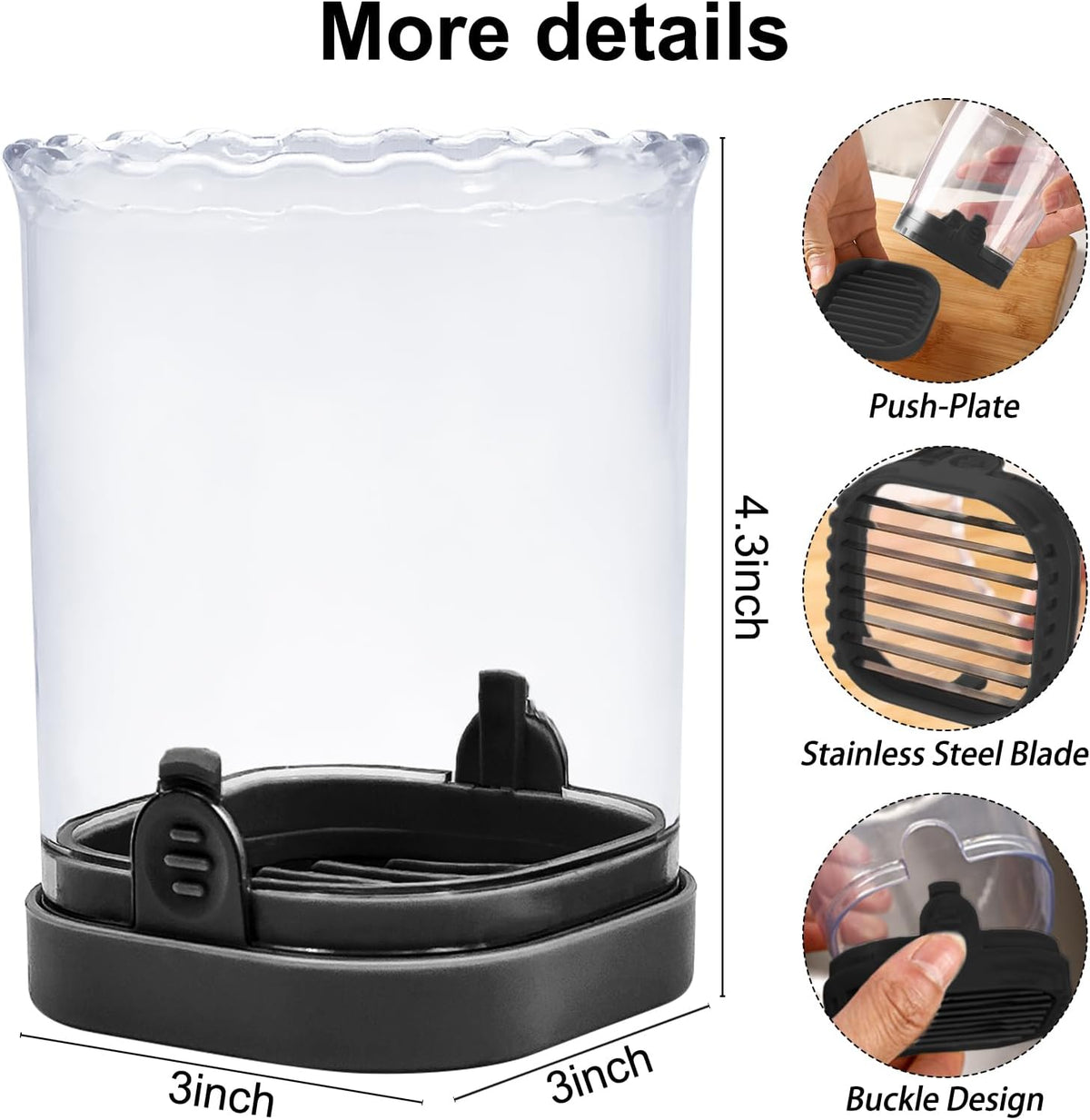 Fruit Slicer Cup: Strawberry Slicer, Strawberries Cutter Cup, Speed Cutter for Banana Grape Egg Kitchen Portable Slicing Tool(Black)