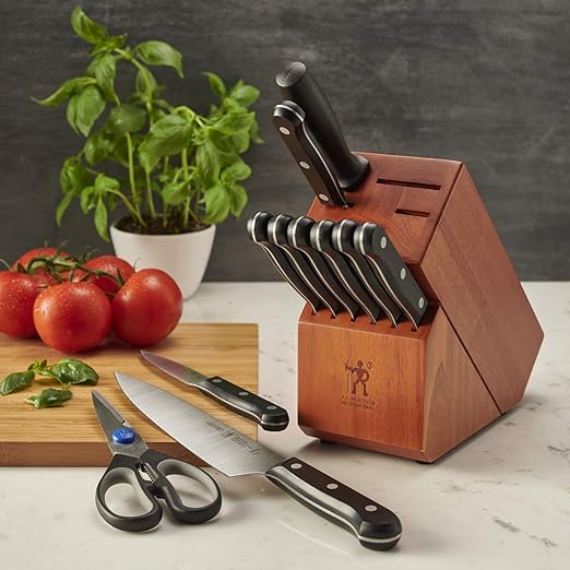 Henckels Solution 12-pc Knife Block Set - Cherry