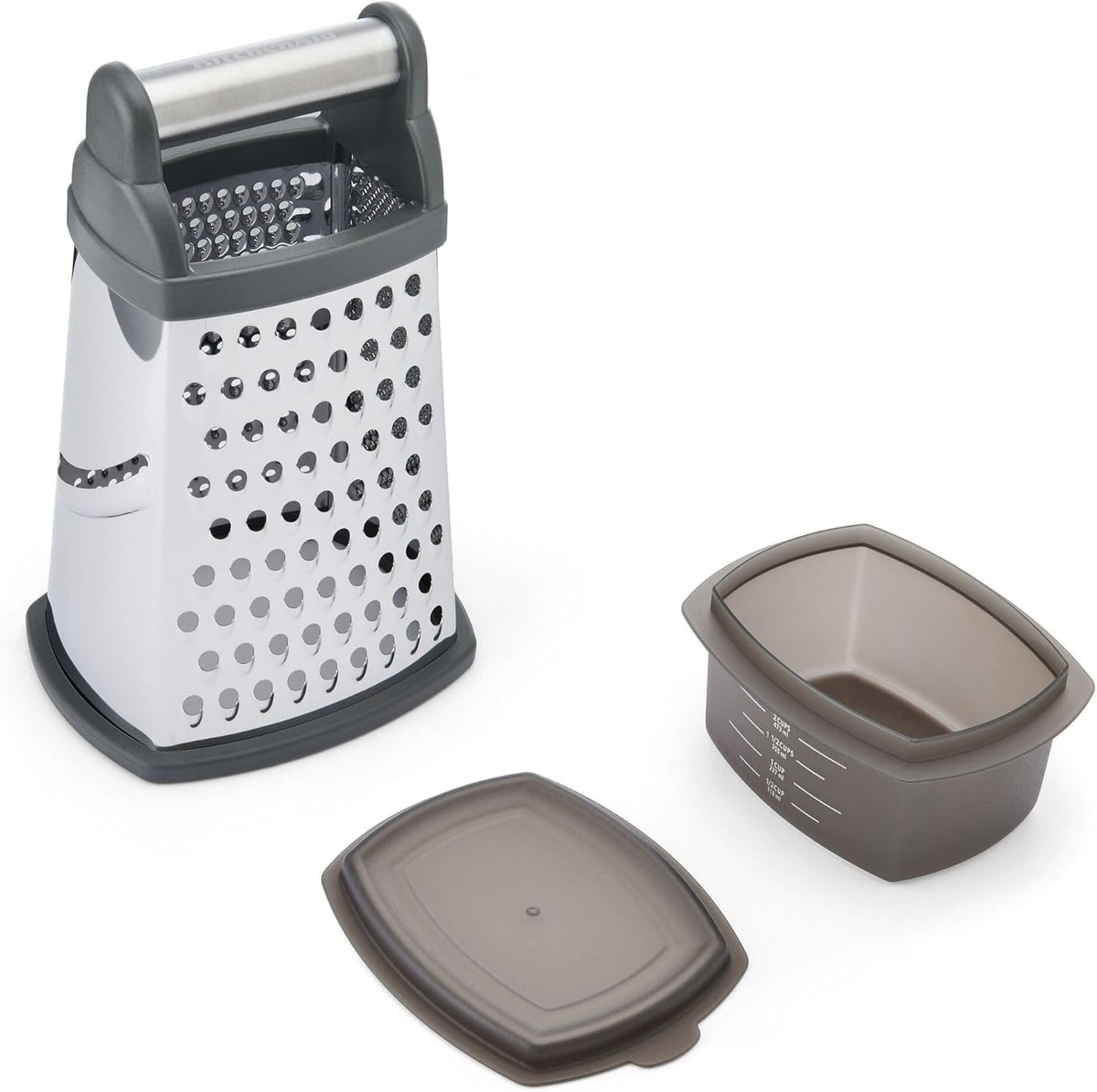 KitchenAid Gourmet Box Grater, Charcoal Gray, 10 Inch