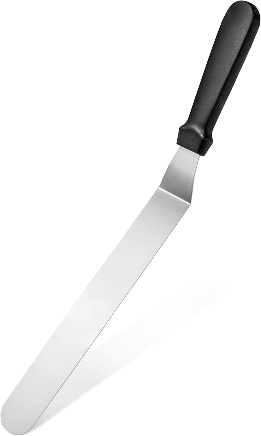 New Star Foodservice 38118 Angled Icing Spatula, 12-Inch Blade, 17-Inch Overall, Silver