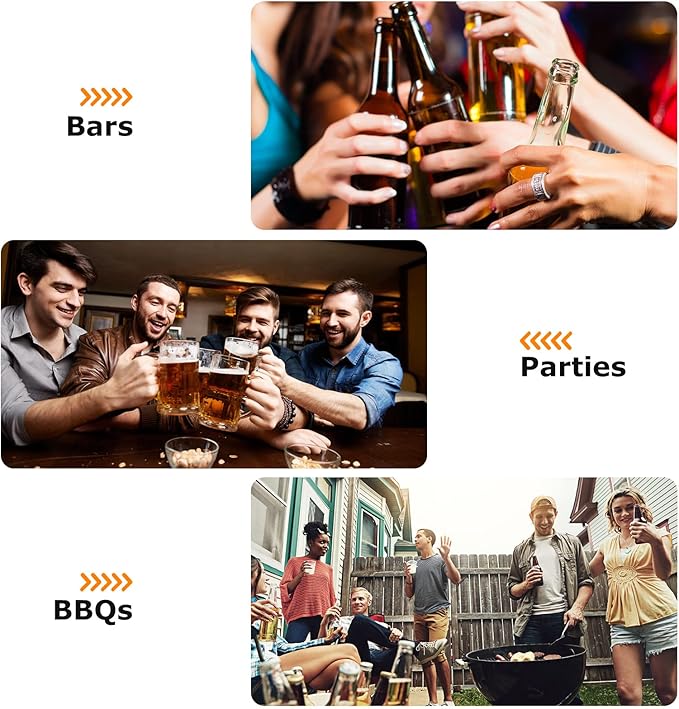 QTLCOHD 20 Pack Flat Bottle Opener 7 Inch Stainless Steel Bottle Openers Bulk Black Beer Bottle Opener Bartender for Kitchen Bar or Restaurant