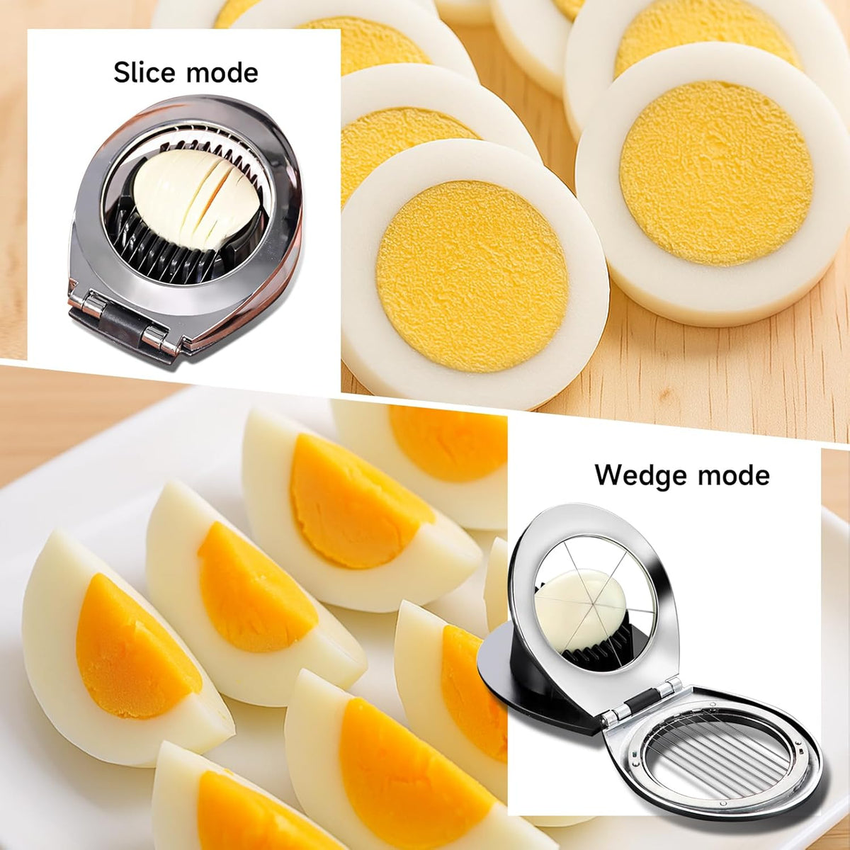 Egg Slicer for Hard Boiled Eggs,Egg Cutter,Strawberry Slicer,Heavy Duty Aluminium Tomato Slicer,Stainless Steel Wire Multipurpose, Dicer for Soft Fruit Mushroom,Suitable for Home, Picnics