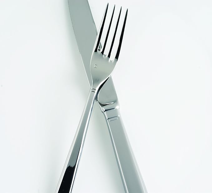 Fortessa Scalini 18/10 Stainless Steel Flatware, 5 Piece Place Setting, Service for 1
