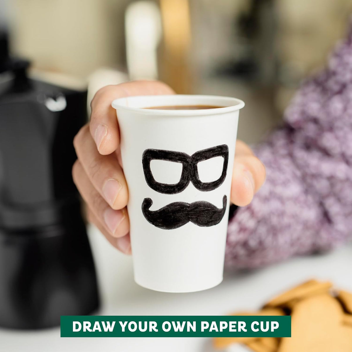 Freshware Coffee Cups 20 oz [1000 Pack] Disposable Paper Cups for Hot or Iced Coffee Cup, Slushie Cup, Milkshakes, Smoothies, and Tea