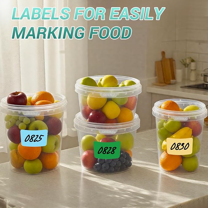 12 Pack 32 oz Clear Plastic Bucket with Lid, Food Storage Containers, Freezer Plastic Cups, Leakproof, BPA Free, Microwave & Dishwasher Safe Takeout Container - Ideal for Soup and More