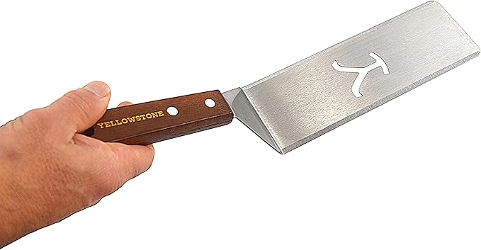 Y Yellowstone Griddle Set - 3pc Tool Kit. Griddle Accessory Set Includes 2 Spatulas/Turners and 1 Scraper | Ideal BBQ Grill Accessories | Authentic Yellowstone Merchandise