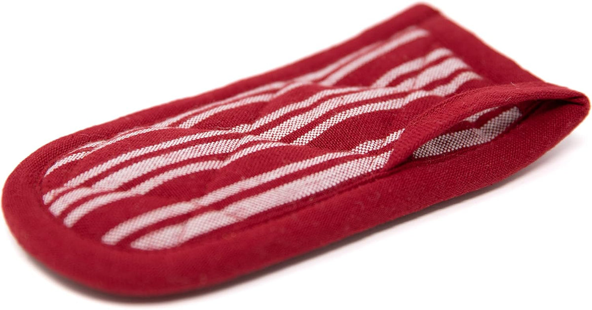 Sticky Toffee Pan Handle Covers for Cast Iron Skillet, Set of 2, Red Heat Resistant Sleeves, 3 x 6 in, Oeko-Tex Cotton Hot Pot Holders