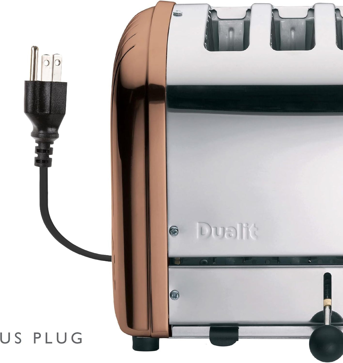 Dualit Classic 4 Slice NewGen Toaster - Stainless Steel - Hand Built in the UK - Replaceable ProHeat elements - Defrost Bread - Mechanical Timer - Copper Classic Toaster