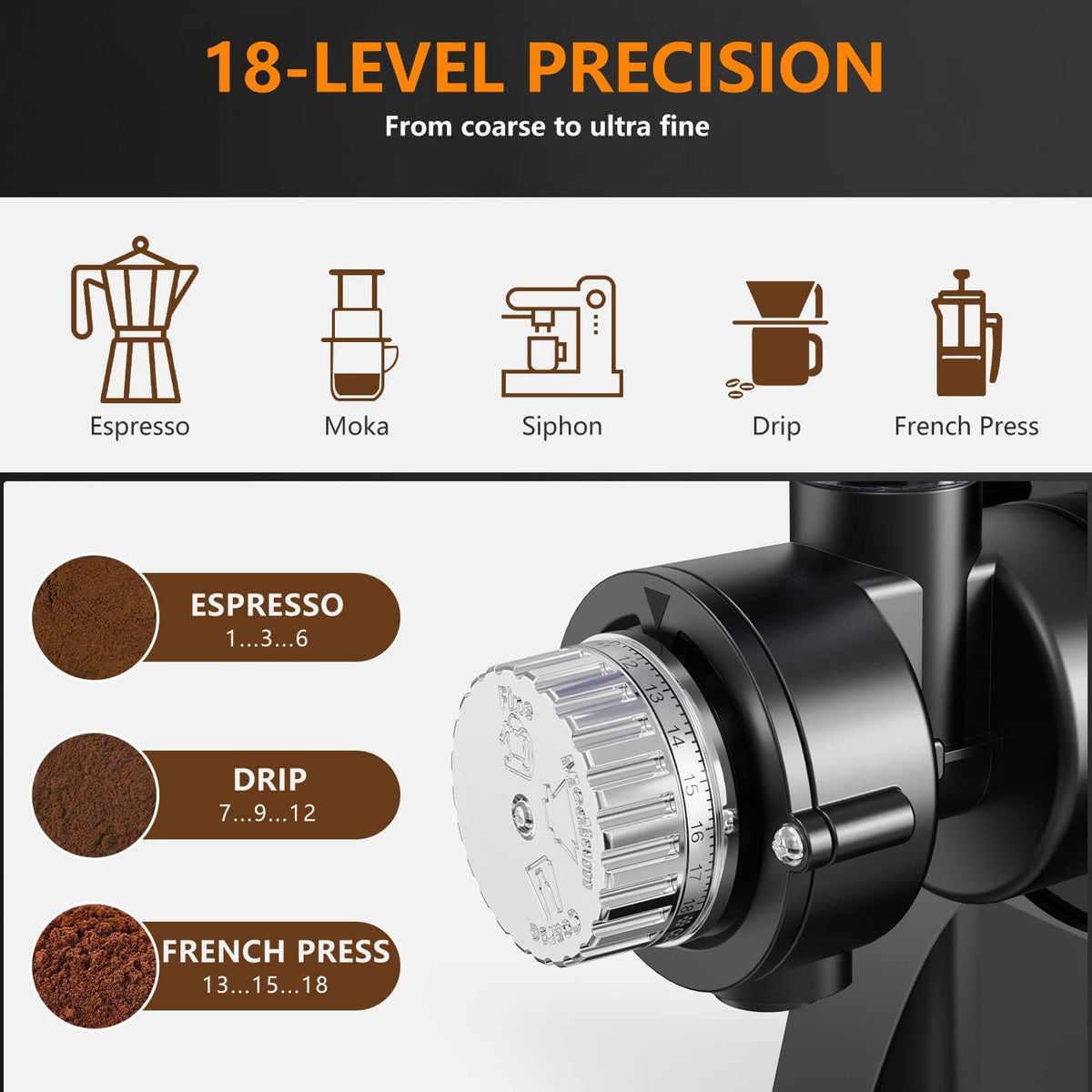 Cold Press Juicer Extractor Fruit Vegetable, Electric Coffee Grinder Burr Fine Coarse Grind for Beans Nuts, Celery Beet Carrot Wheatgrass Ginger Slow Juicer Machines Quiet BPA Free Easy To Clean