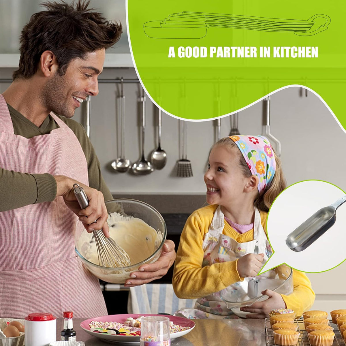 2PCS 1-1/2tbsp (22.5ml) Single Measuring Spoon, Individual Stainless Steel Long Handle Measure Teaspoon Only