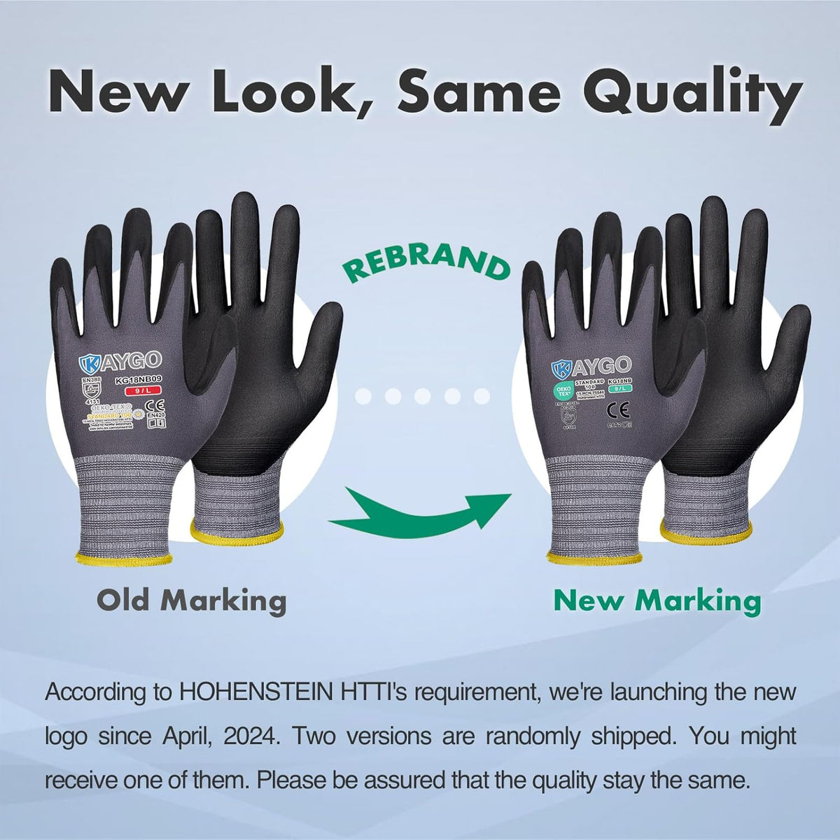 KAYGO Safety Work Gloves MicroFoam Nitrile Coated, 12 Pairs KG18NB,Seamless Knit Nylon Glove for Men and Women, Ideal for Automotive,Warehouse,Construction (Medium, Gray)
