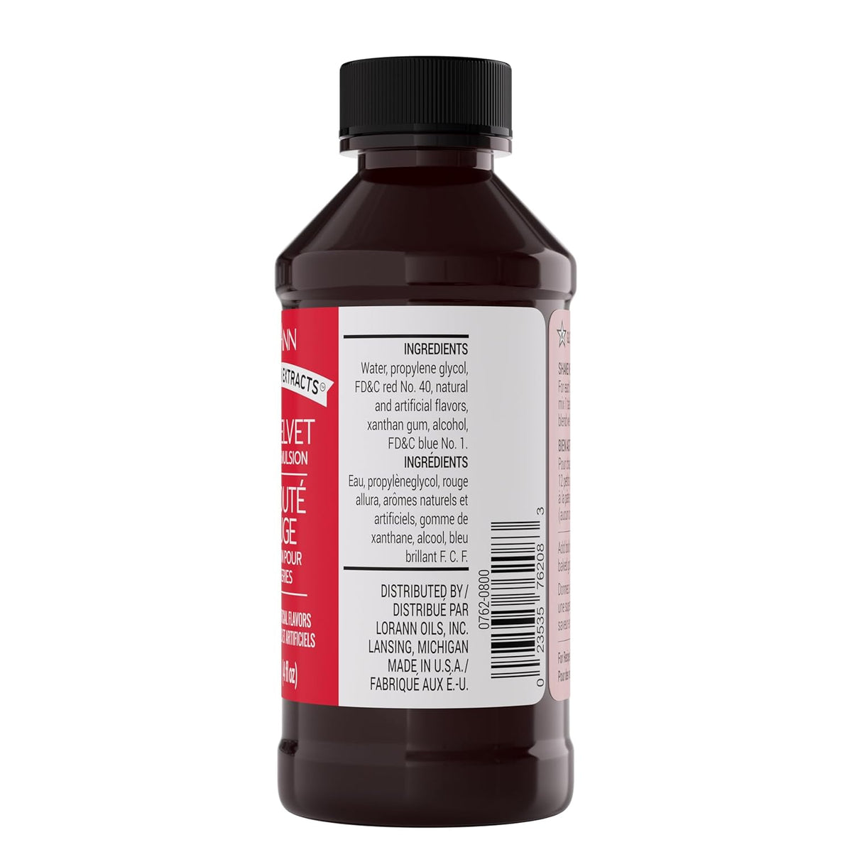 LorAnn Oils Red Velvet Bakery Emulsion: True Essence, Ideal for Boosting Fruit Tones in Cakes, Cookies & Desserts, Gluten-Free, Keto-Friendly, Extract Substitute Essential for Your Kitchen, 4 Oz