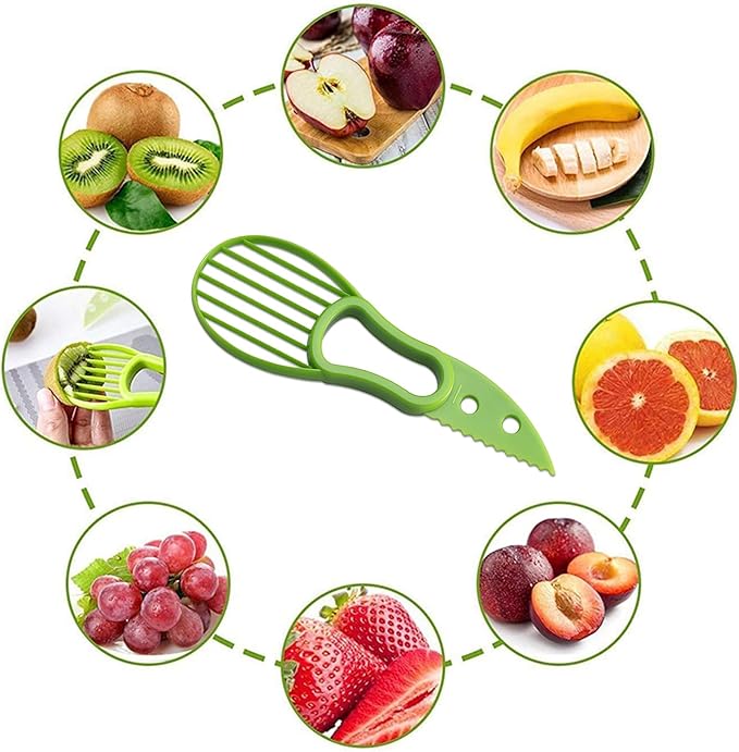 Avocado Slicer for Mashing Avocados Enucleation Making Guacamole(Green)