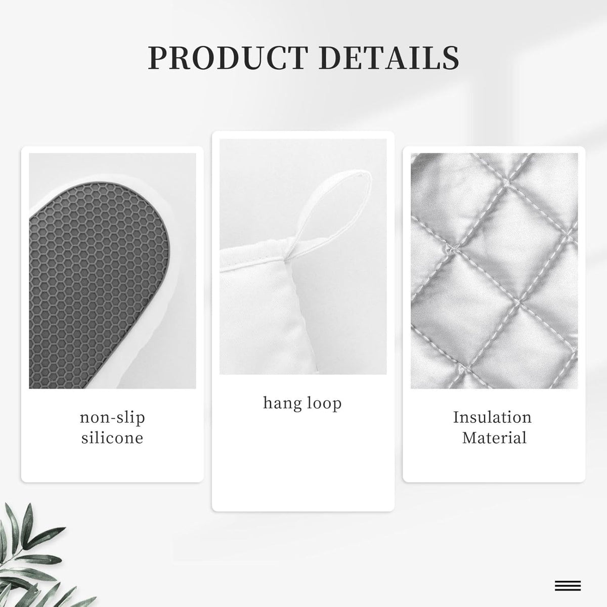 Red Cherry Oven Mitts and Pot Holders Set of 4 Silicone Cherries Kitchen Mitten Gloves and Non-Slip Potholders Set Heat Resistant Oven Gloves Hot Holders for Kitchen