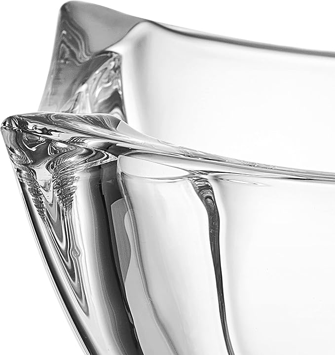 Mikasa Baron Crystal Square Bowl, 8 Inch