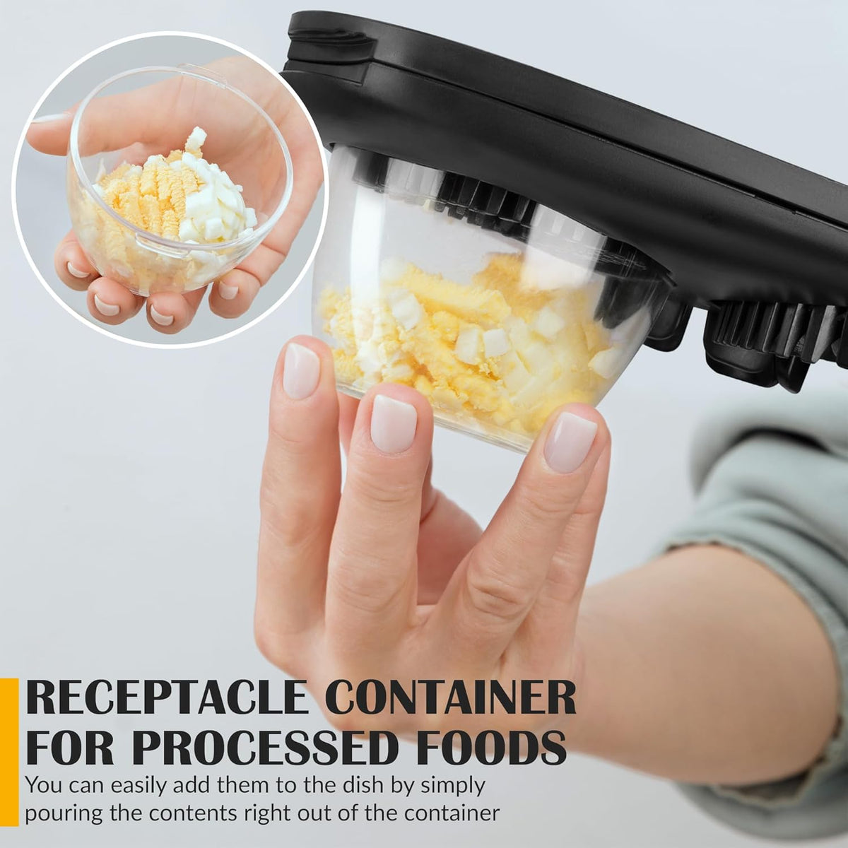 CraftyCrocodile Egg Slicer for Hard Boiled Eggs - 3 Slice Modes Egg Cutter, Heavy Duty, Stainless Steel Dicer - Kitchen Chopper Tool for Strawberry, Mushroom, Grape, Cherry Tomato - Black