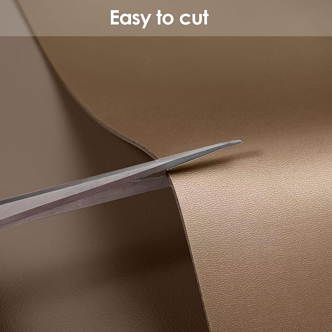 Leather Table Pad,1.8mm Thick,40x72 Inch,Dining Table Pad,Table Pads for Dining Room Table Rectangular,Table Protector for Dining Room Table(Mud Color+Champagne Gold,40x72)