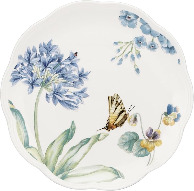 Lenox 833416 Butterfly Meadow Blue 4-Piece Dessert Plate Set