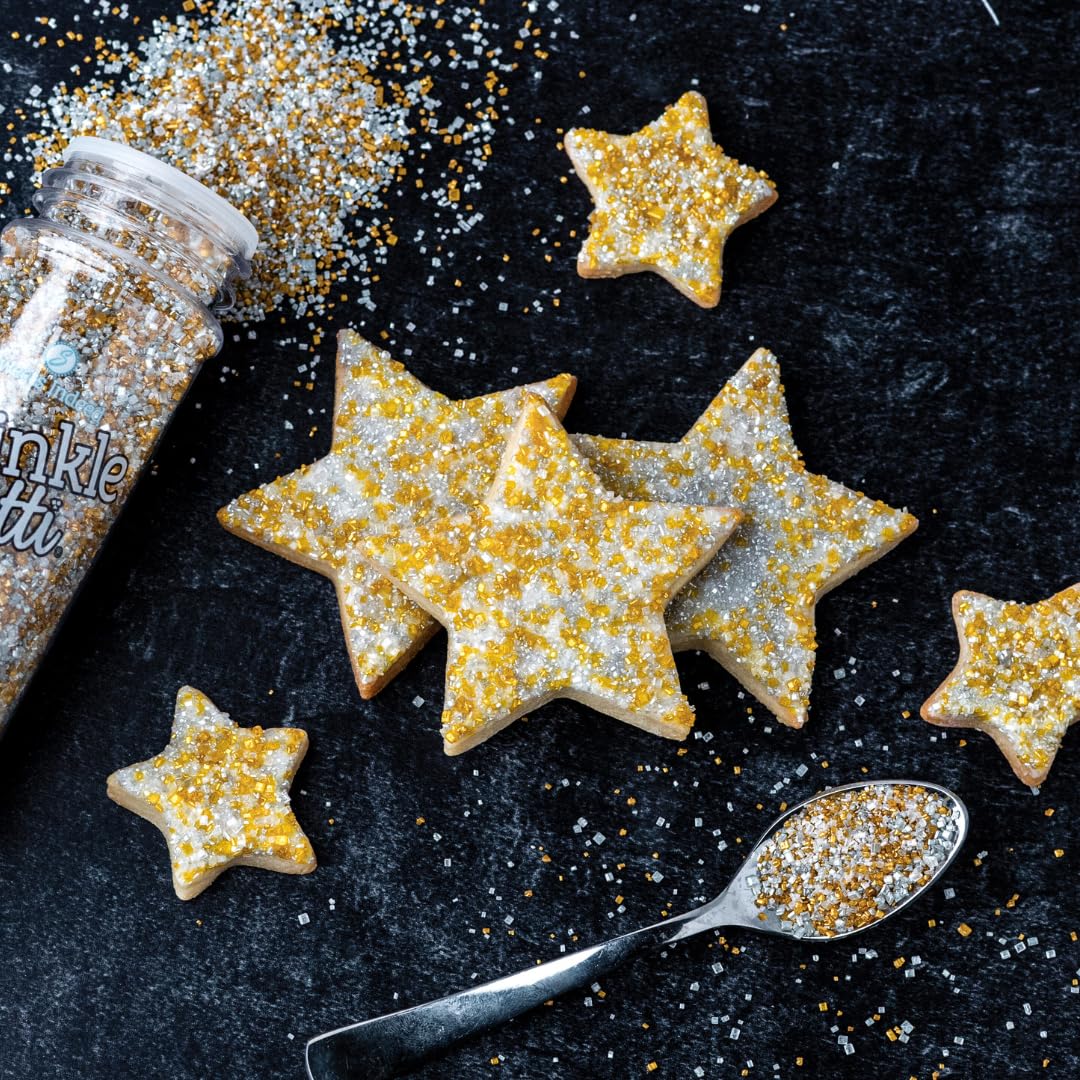 Sweets Indeed Sprinkles, Edible Sprinkle Sugar Mix, Perfect for Cake Decorations, Baking, Ice Cream, Cookies, Cupcake Topper, 5 ounces (Glitz)