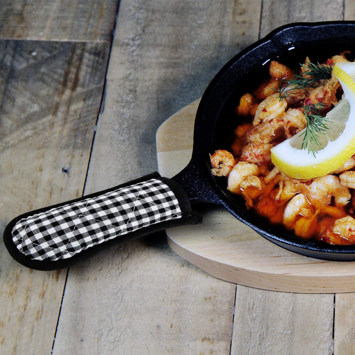 Patelai 24 Pcs Pan Handle Sleeve Covers Cast Iron Handle Cover Heat Resistant Non Slip Skillet Holder Sleeves Mitt for Kitchen Cooking Tools