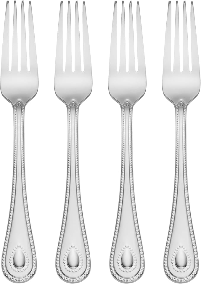 Lenox 894742 French Perle Dinner Forks, Set Of 4