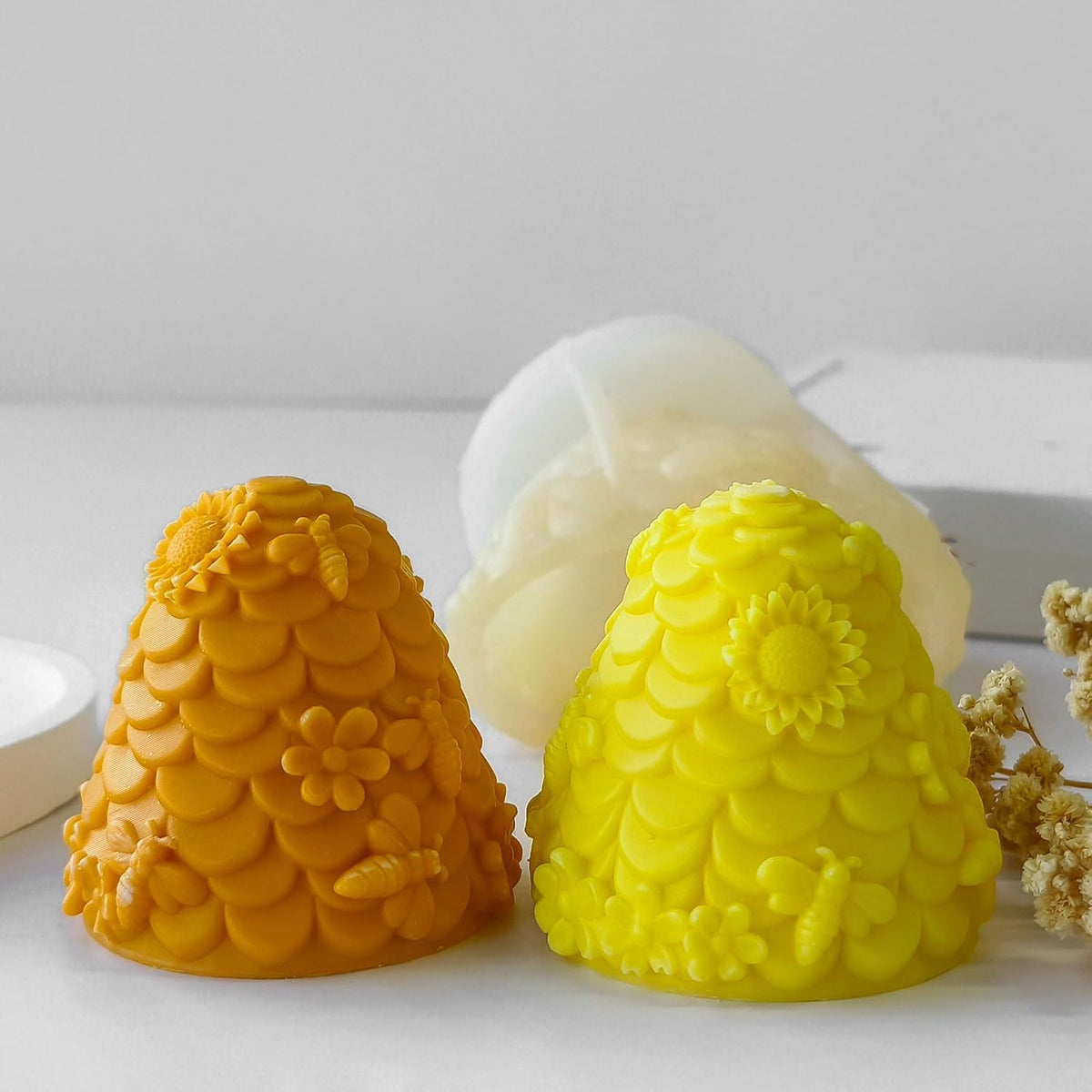 Honeybee Honeycomb & Animal Candle & Resin Casting Molds - 3D Silicone Molds for Candle Making & Jewelry Resin Craft Supplies