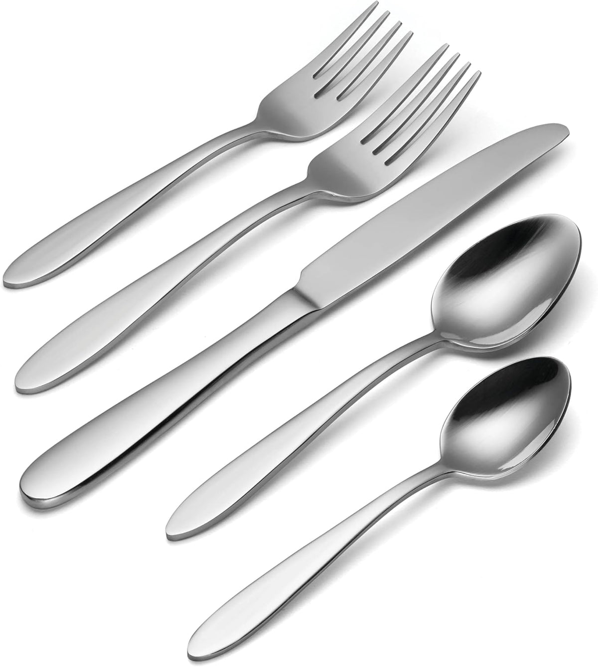 Oneida B336045A Mooncrest 45-Piece Flatware Set, Service for 8,Silver,45 Piece