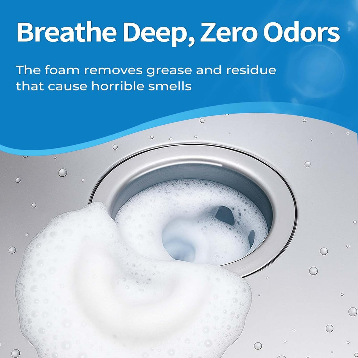 Garbage Disposal Cleaner and Deodorizer Tablets 20g 1 Year Supply Sink Freshener Pods, Prevents Odors and Clogs, Natural Kitchen Drain Cleaner 12 Pack